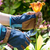 Denim and Leather Gardening Gloves L/XL