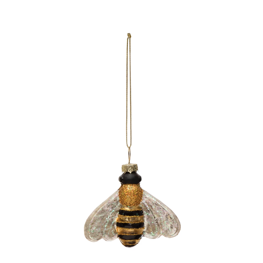 Bee Glass Ornament