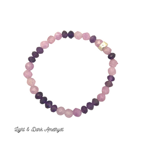 Pink & Purple Stone Bracelets