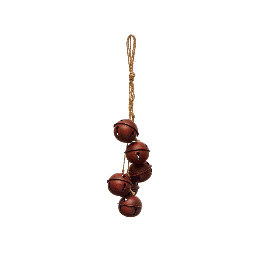 Metal Bells on Jute Hanger
