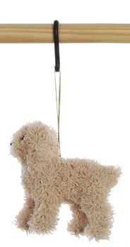Furry Poodle Ornament