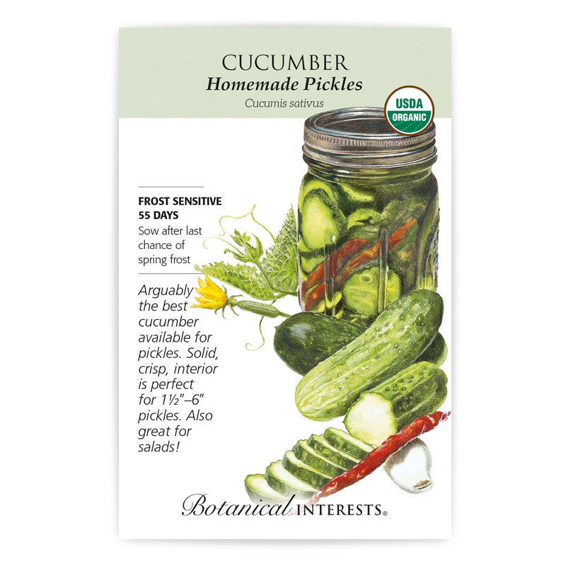 Cucumber Homemade Pickles, Organic