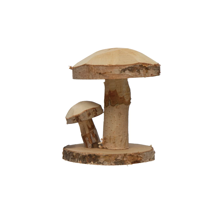 Hand Carved Mushrooms